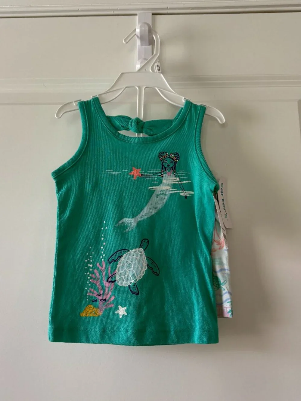 Carter's Toddler/Baby Girl 2-Piece Mermaid Tank & Shorts Outfit Set Size 18 mo